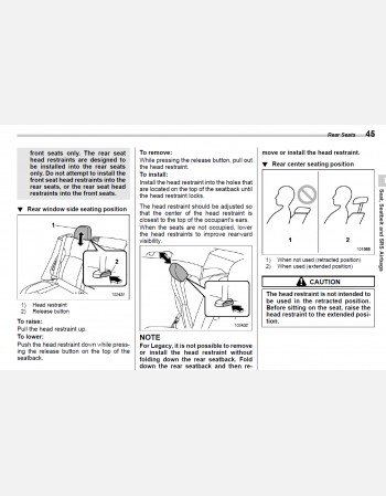 subaru legacy 2022 owners manual